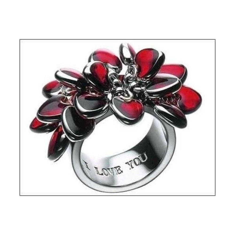 Rare European Swatch Jewelry Bijoux Love Explosion ring. Made in Switzerland💕